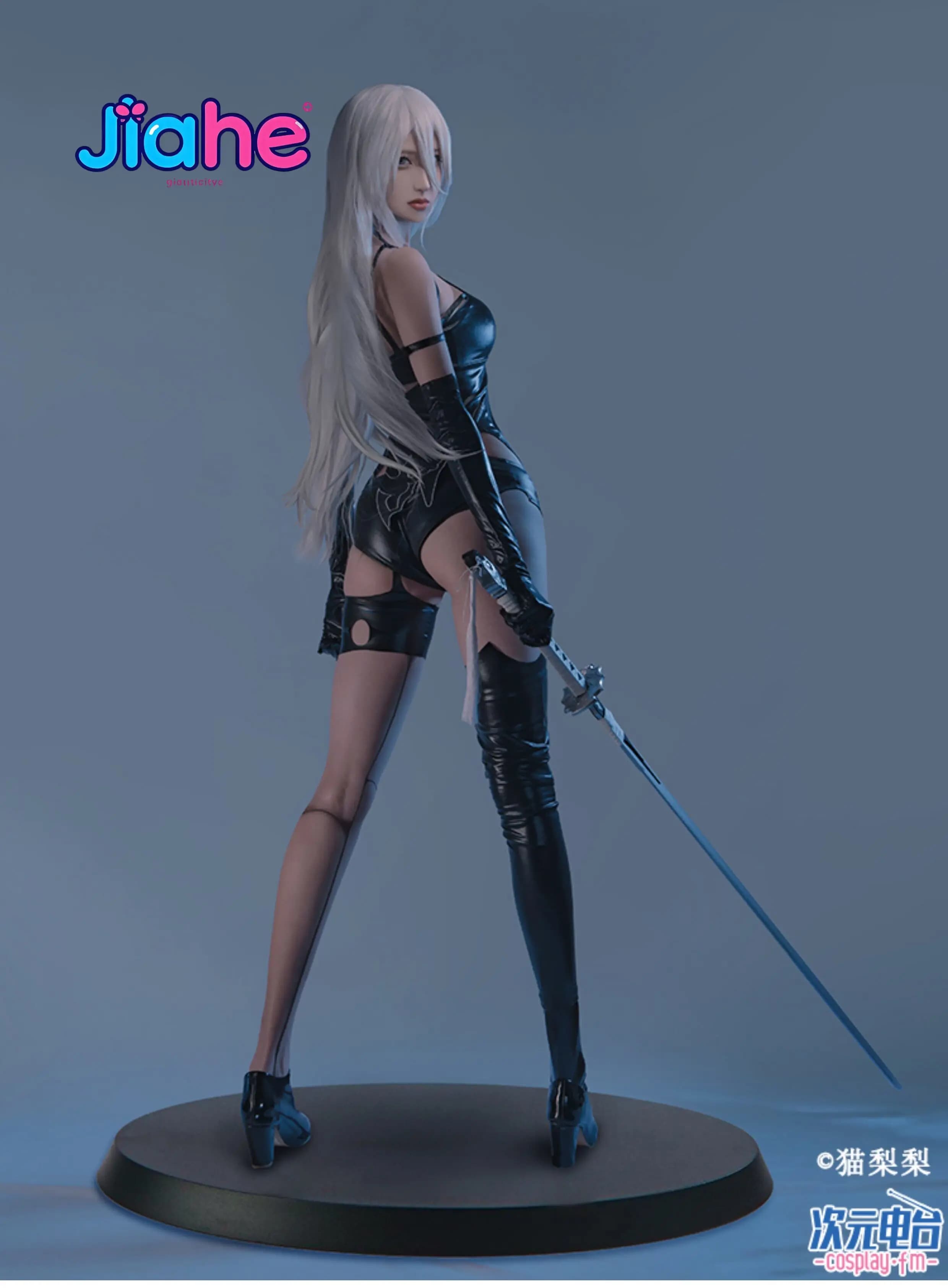 YoRHa No. 2 Type B Game Automata Cosplay Costumes Women sexy black leather jumpsuit gloves socks Halloween carnival uniform