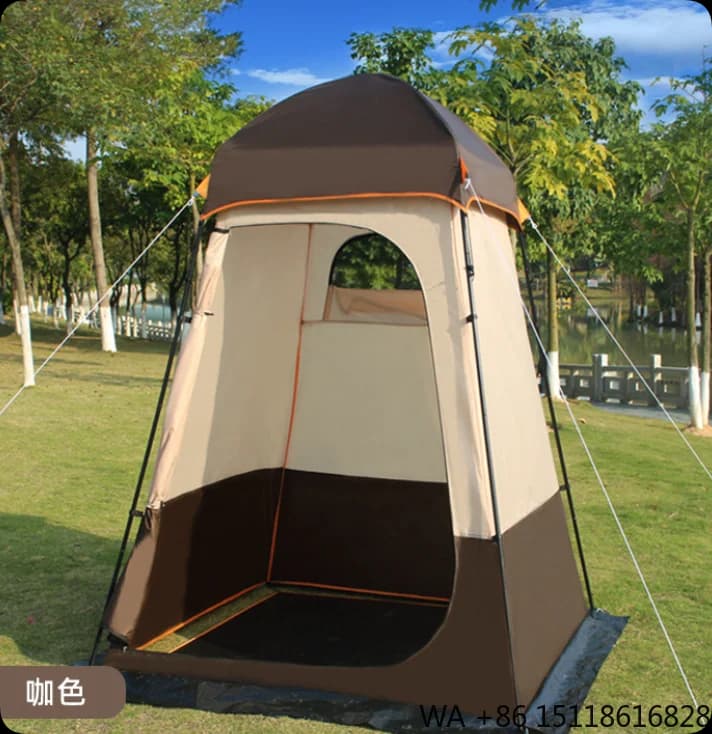 Large Size Oxford Fabric Four-season Waterproof Camping Shower Tent with Quick Automatic Opening Toilet Changing Room for Hiking
