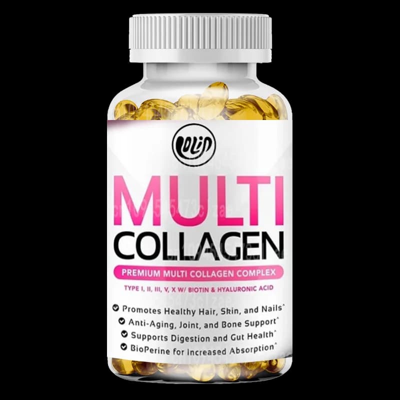 Contains supplements of hyaluronic acid, vitamin C and composite collagen to promote hair, skin and joint health, 60 capsules
