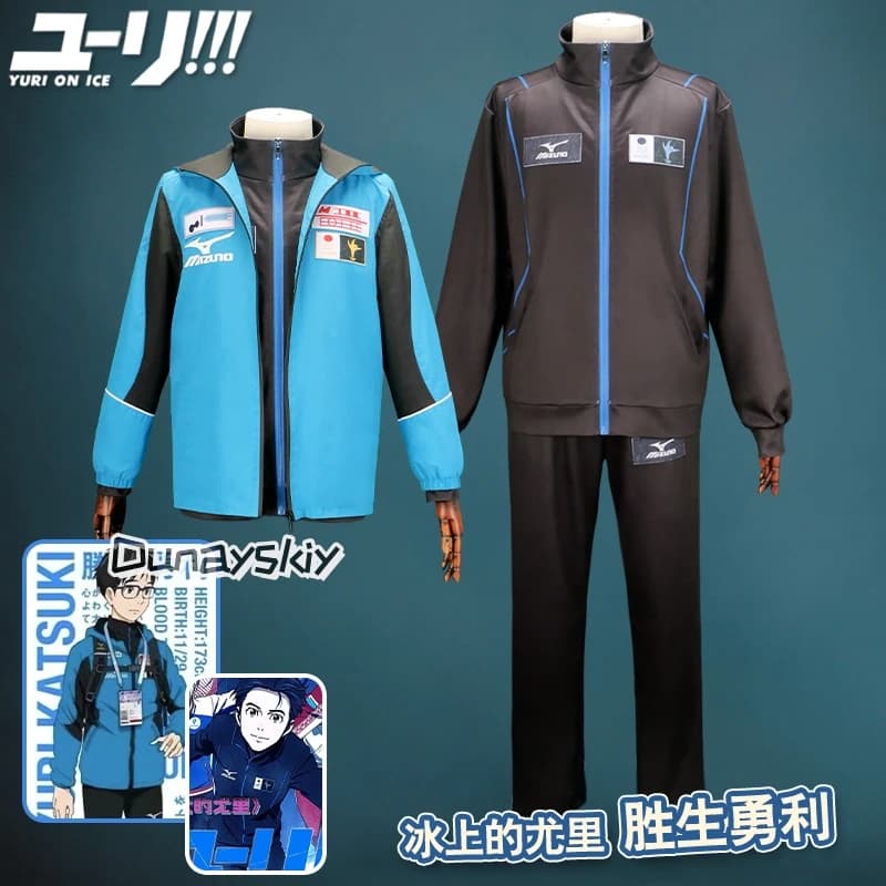 YURI!!! On ICE Katsuki Yuri Sportswear Jersey Uniform Dresses Anime Cosplay Halloween Role Games Party Ssis