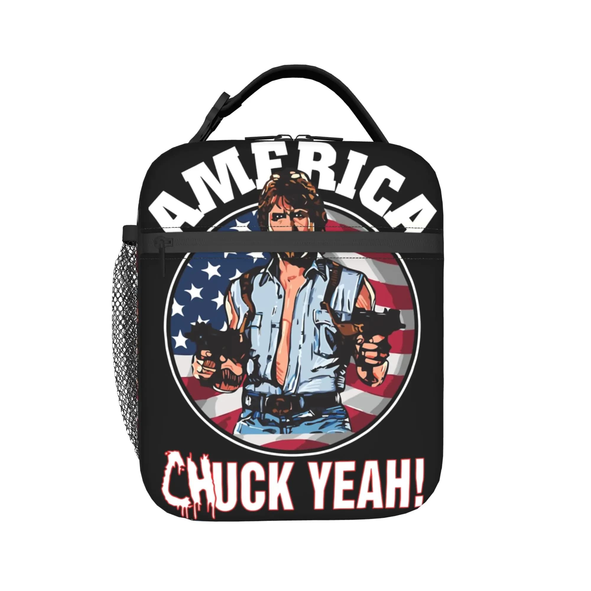 RIP Chuck Norris Never Dies Accessori Borsa termica per il pranzo per ufficio Contenitore per alimenti Scatole termiche portatili per il pranzo