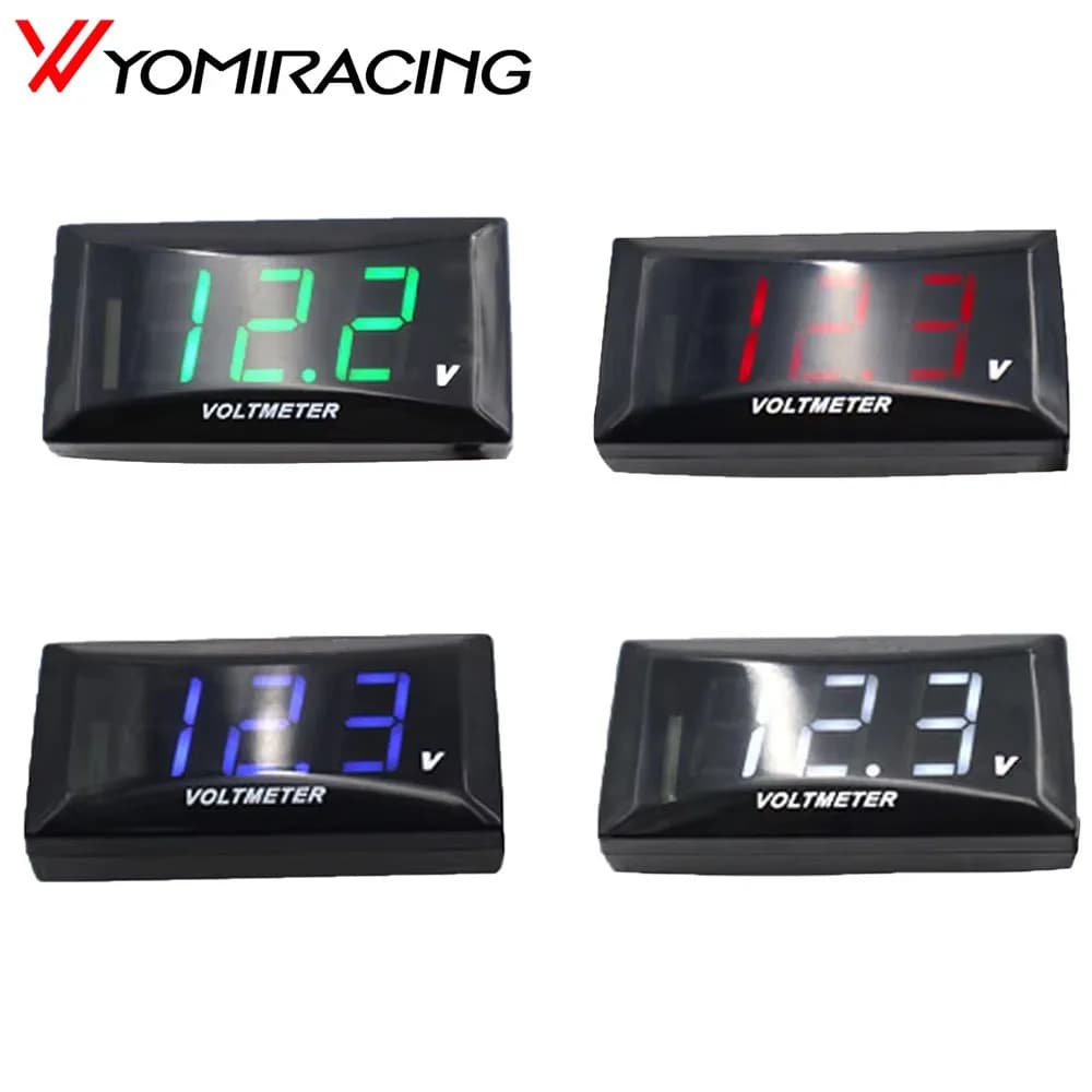 Universa Mini Display a LED Voltmetro digitale Pannello Volt Misuratore di tensione Tester Protezione connessione inversa 12V per auto moto
