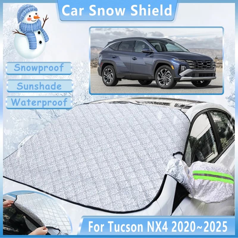 Inverno Auto Copertura Da Neve Per Hyundai Tucson NX4 2020 ~ 2025 Parabrezza Anteriore Antigelo Scudi Parasole Accessori 2023 2024 2022