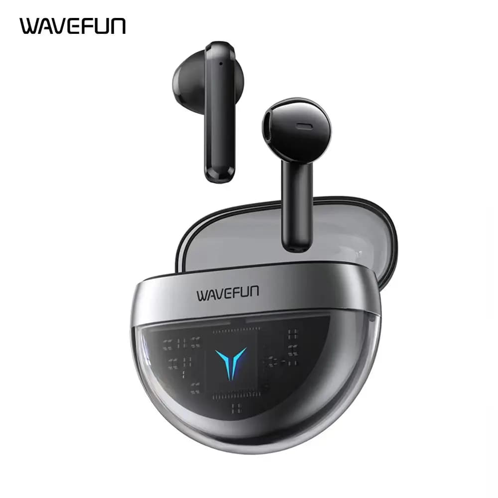 Wavefun T200 headset Bluetooth headphones Wireless high volume sound play mode noise reduction ENC headphones Super Bass