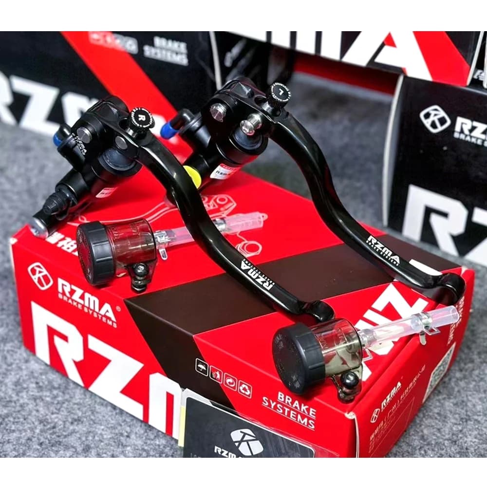 Pompa Freno a Spinta Diretta RZMA T15 per Moto, Leva Frizione Freno L16/R17.5RCS ad Alta Spinta per Moto da Corsa e Fuoristrada