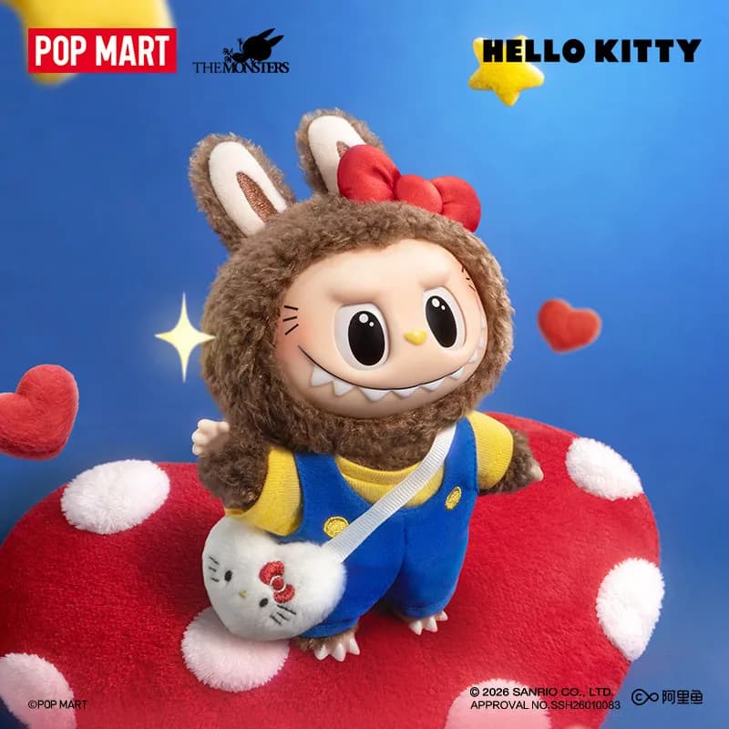 POP MART LABUBU THE MONSTERS SANRIO CHARACTERS Series Vinyl Plush Blind Box Mystery Box Giocattoli Bambola Anime Figure Ornamenti da Scrivania
