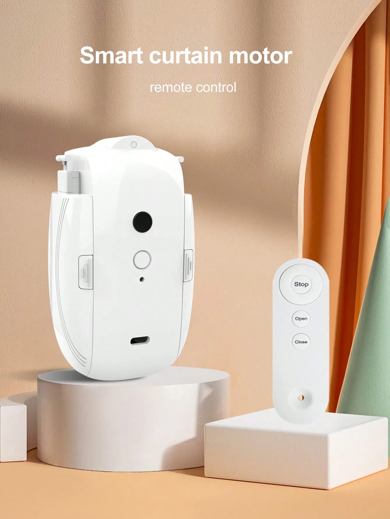 Smart For Home Apri tenda Elettronico T/U Track Tenda Motore Robot Controllo remoto dei pulsanti Apri tenda automatico