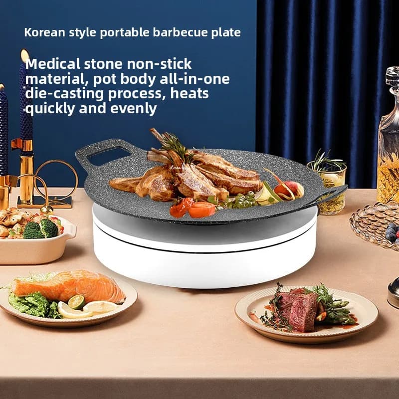Outdoor baking tray Barbecue non-stick for domestic use Portable Teppanyaki Frying and frying multifunctional universal