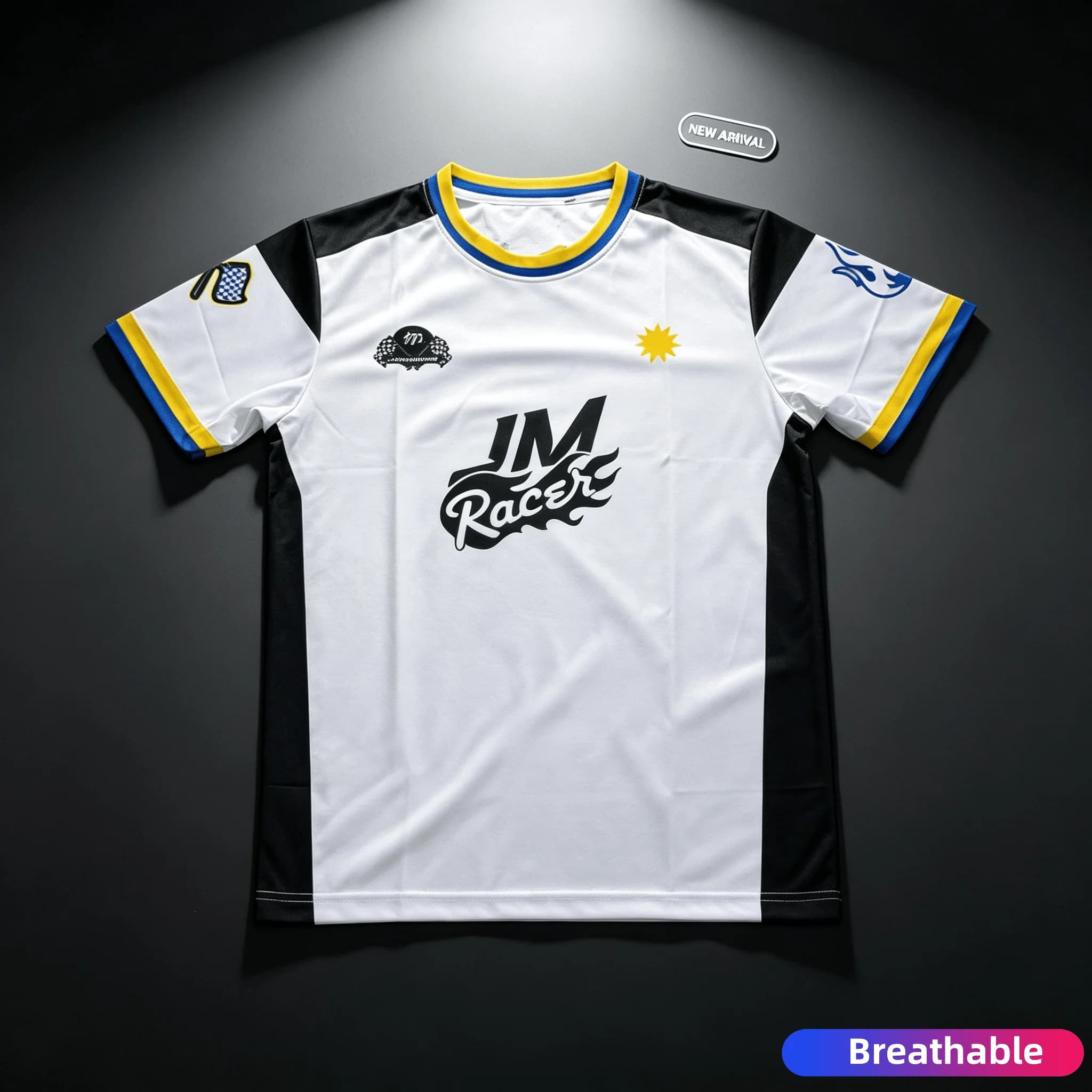 2026 Summer New Racer Racing Team Sports Jersey Short Sleeve T-shirt Daily Training Wear Quick Drying Leisure Family Kids Tees