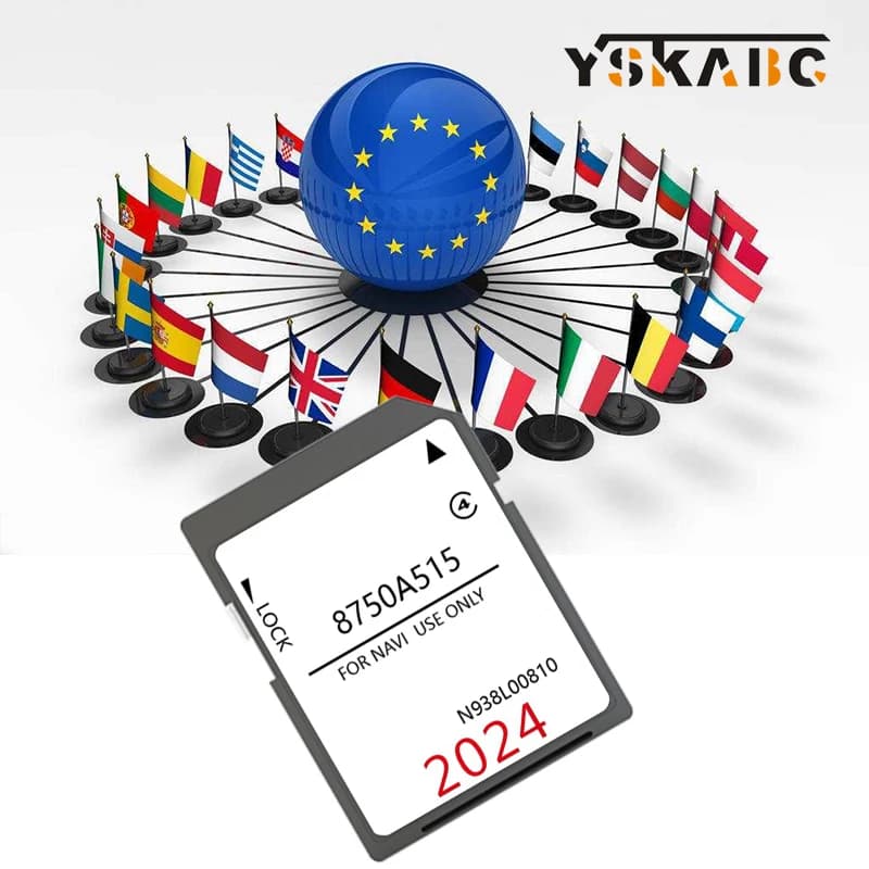 Per Peugeot 4008 2011-2017 Navigazione del veicolo P-12 8750A515 N938L00810 Scheda di memoria SD Aggiornamento da 16 GB Mappe UK Irlanda Europa