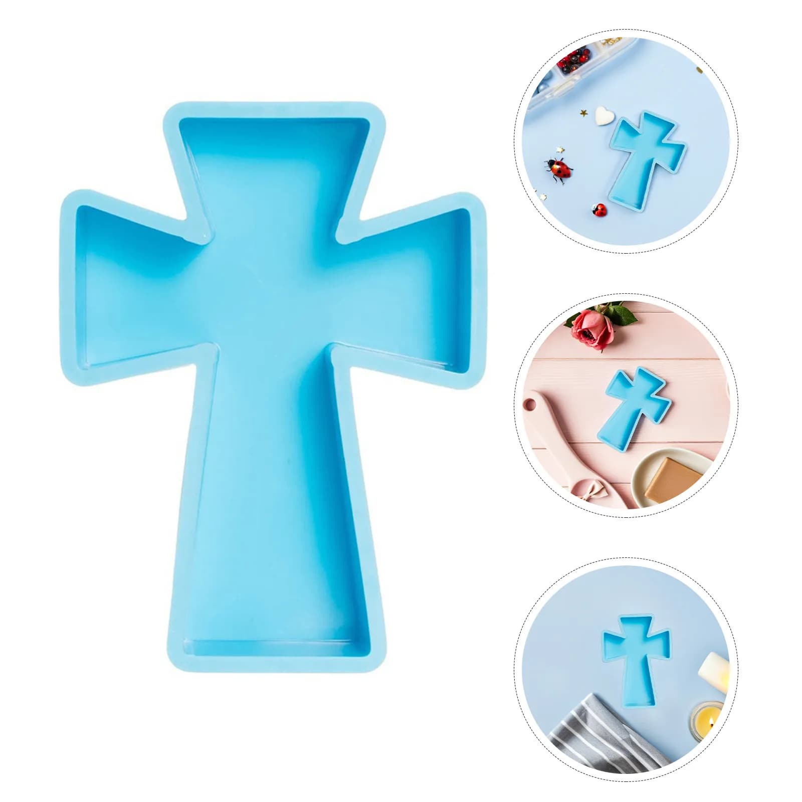 Cross Silicone Mold Silicone Cross Mold For Epoxy Resin Casting Diy Candle Holder Aromatherapy Soap And Craft Making For Candle