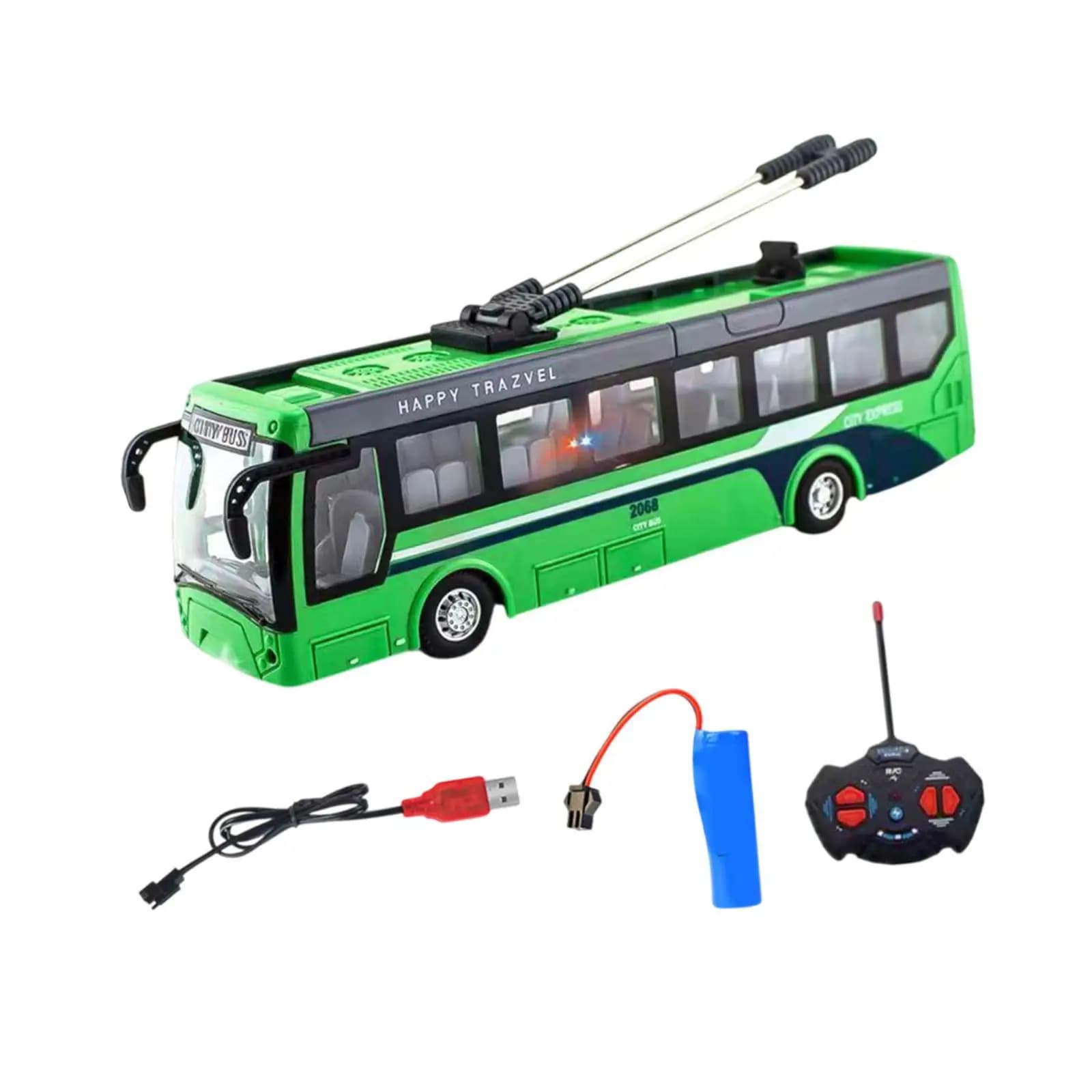 Autobus Telecomandato da Collezione, Giocattolo Educativo e Simulativo, Regalo di Compleanno, Veicolo Classico per Bambini dai 3 Anni in su, Giocattolo per Ragazzi e Ragazze