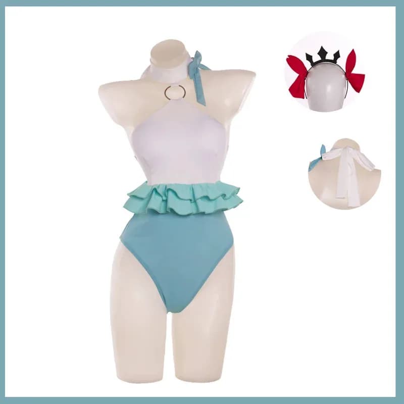 Gioco Fate/Grand Order Ereshkigal Irkalla Costume Cosplay Lancer Costume da bagno estivo Tute Parrucca Donna Sexy Beach Party Bikini Suit