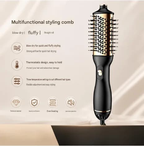 New multifunctional curling iron hot air comb hair curling iron hair styling negative ion straight hair comb curling comb