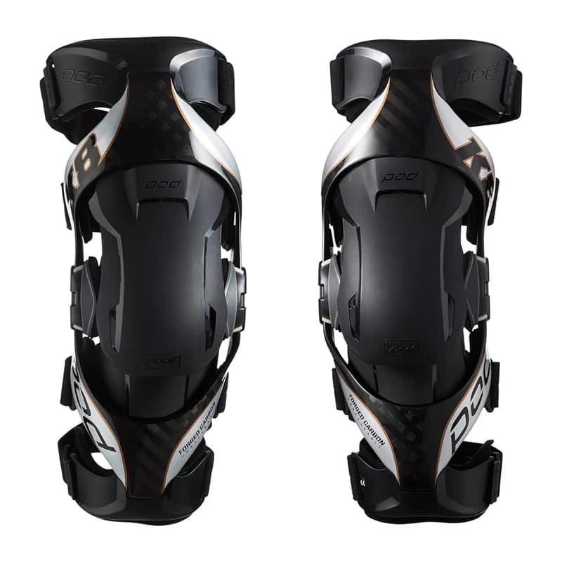 Protezione moto Pod Ginocchio K8 2.0 CARBON FORGATO Mx Bretelle Protezione da sci