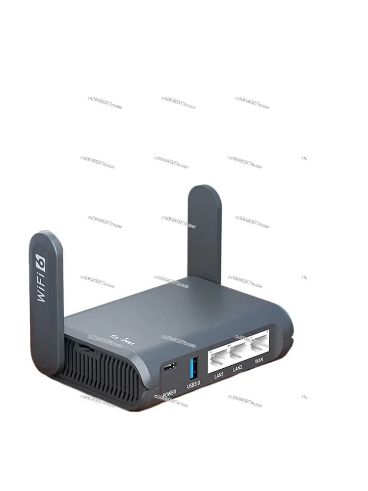 Mini router Gigabit Dual Band WiFi 6, Smart Home, archiviazione di rete USB e NAS integrata