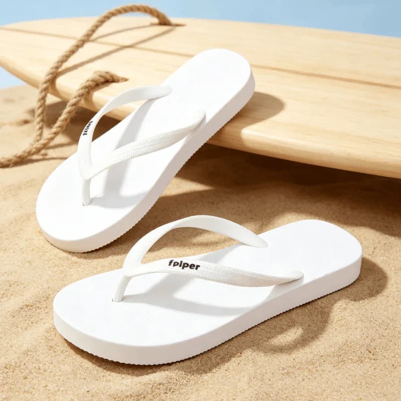 Women's Solid Color Beach Comfortable Lightweight Fashionable Casual Slippers Summer Women Flat Wear-resistant Flip-flops 2026
