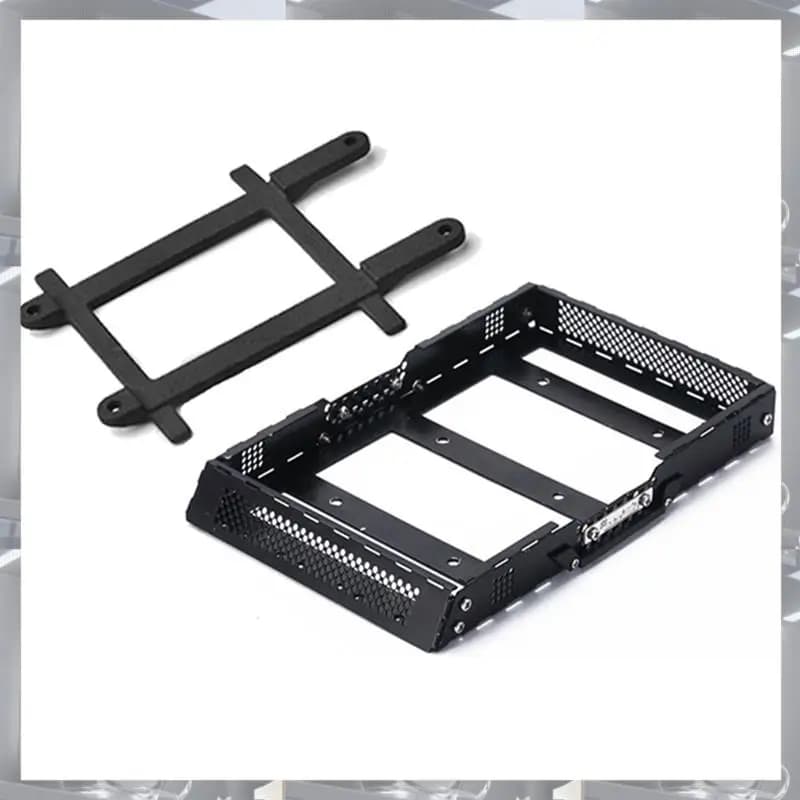 A84F- Portapacchi in metallo Portapacchi con binario di fissaggio per TRAXXAS TRX4M 1/18 RC Crawler Car Upgrade Pezzi di ricambio