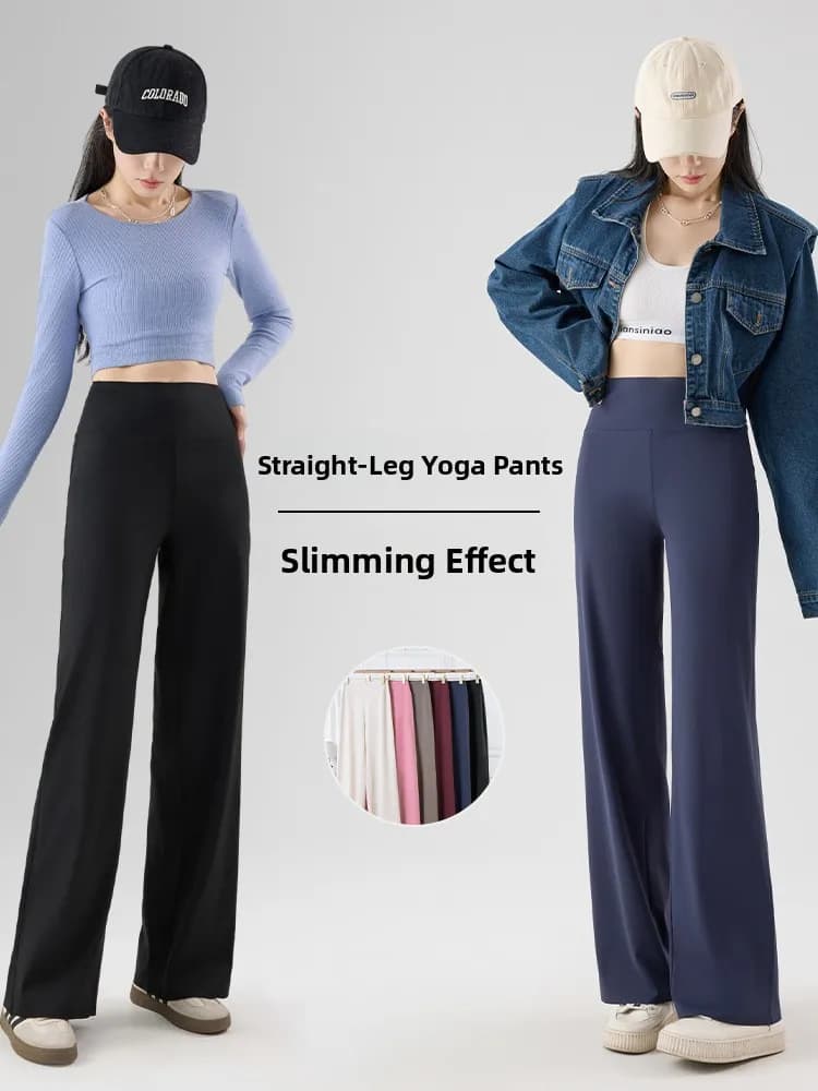 High Waist Yoga Pants Drraped Leggings Modelling Visive Effect Stretching Gamba pants High Waist for Fitness and Running