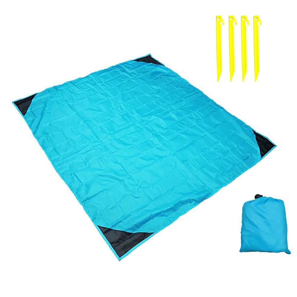 Set di 4 Picchetti in Plastica ABS Giallo Brillante per Tende, Ancoraggi per Coperte da Spiaggia, Resistenti alla Ruggine e Riutilizzabili