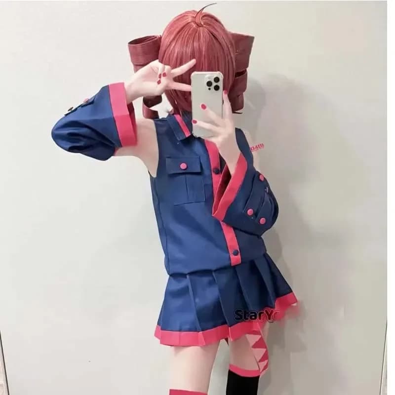 Anime Kasane Teto Cosplay Uniform Fashion Costume Vtuber Teto Blue Dress for Women Halloween Party Formula Uniform 2025