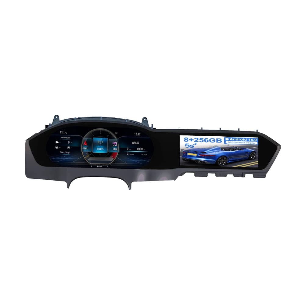 8.8" Android 15 Car stereo With 12.3" digital Speedometer FOR Mercedes benz C Class W204 2011 2012-2014 Car Radio GPS navigation