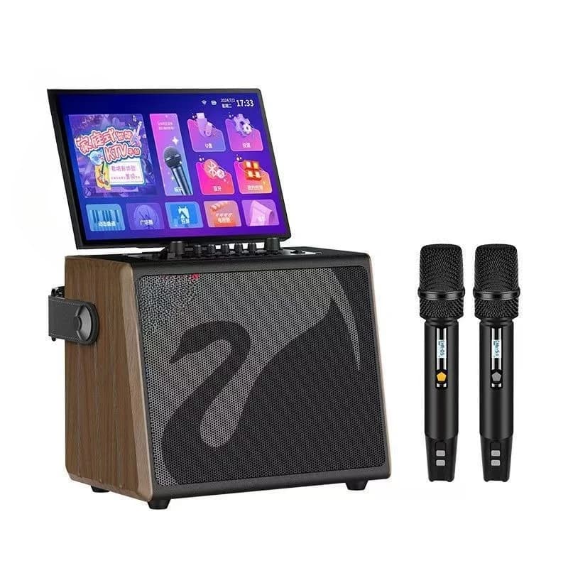 Danza quadrata, video e audio, outdoor, karaoke domestico con ampio schermo, microfono, macchina all-in-one per karaoke