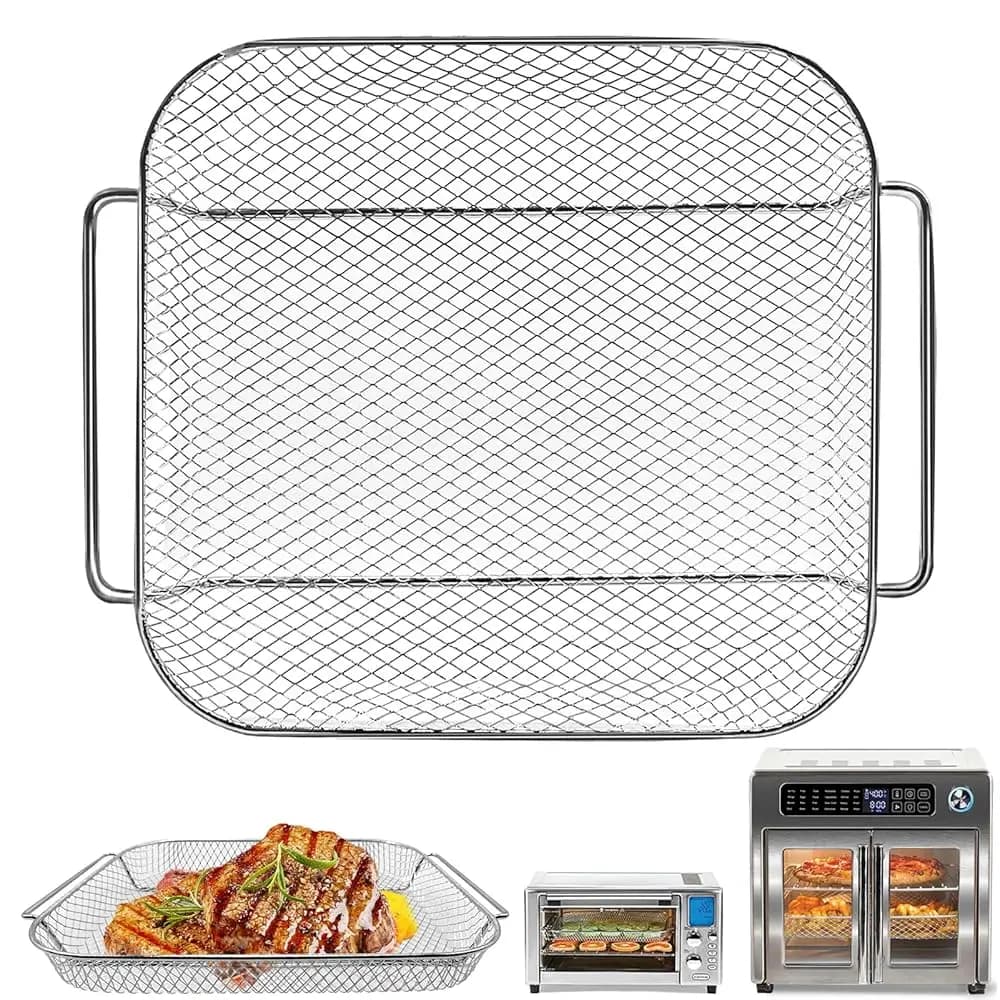 2 Cestelli per Friggitrice ad Aria per Forno Combinato Emeril Lagasse Dual Zone 360 con Porta Francese, 25 QT Extra Large, 11.6 x 6.9 pollici