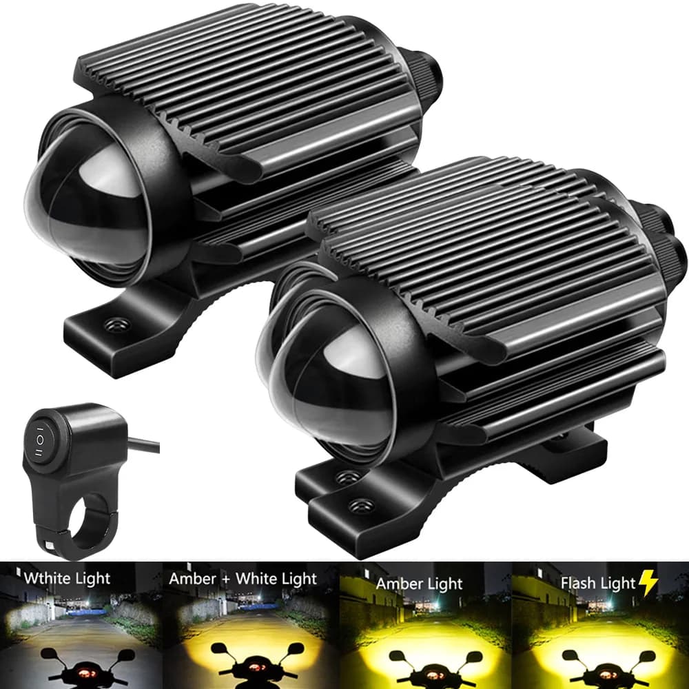 Fari fendinebbia a LED aggiuntivi fari moto per HONDA NC 700S CRF 250 X ADV 750 TRANSALP 650 CB 900 HORNET CB 500 CB1000R
