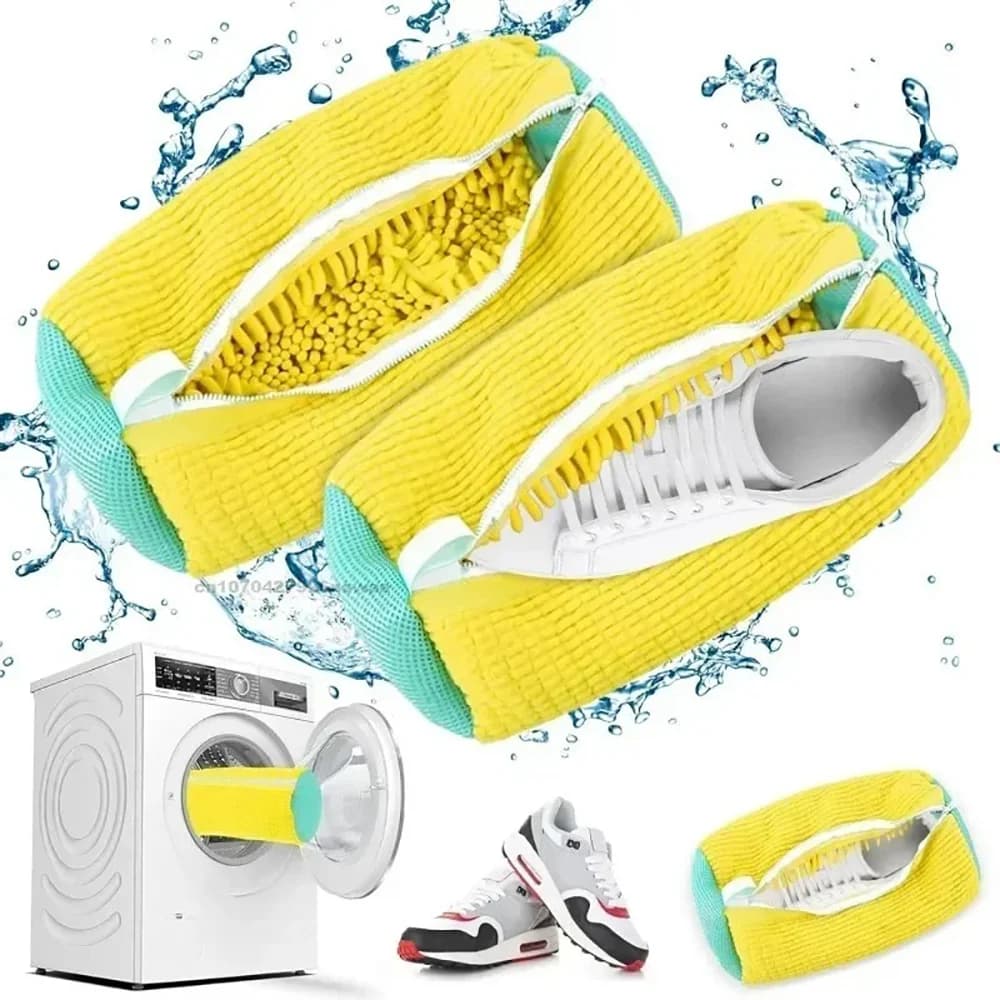 Bags for linen Washing machine for shoes Washable bag and bag for drying with zipper Linen bag inside for sneakers Casual shoes