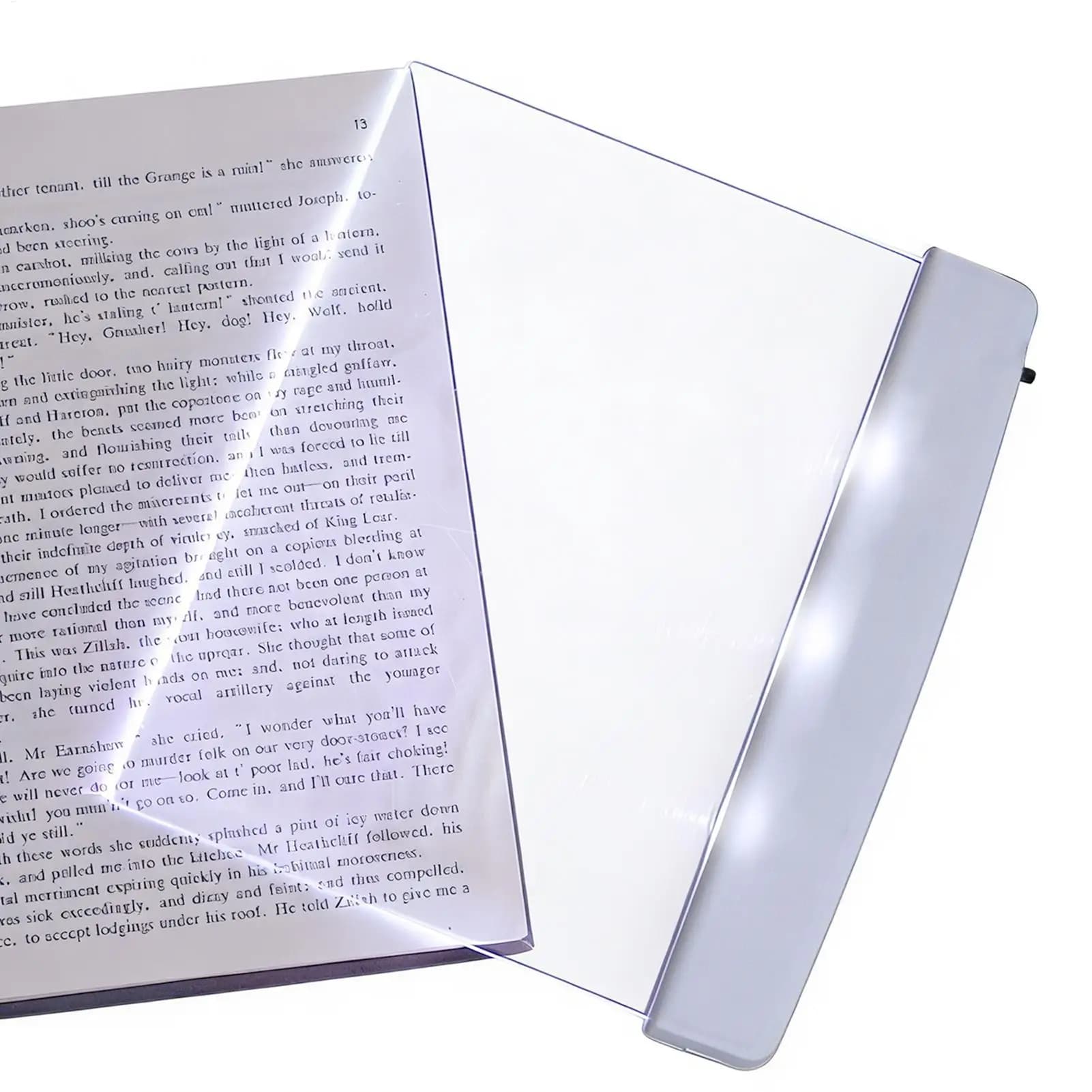 Lampada a Clip Staccabile, Luce LED Piatta per Libri, Illuminazione Notturna per Lettura, per Bambini, Donne, Uomini, Lettori, Letto, Scrivania, Comodino