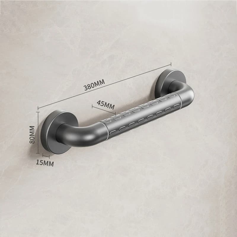 38/48/58 centimetri Bagno Vasca WC Corrimano Pistola Grigio In Acciaio Inox E ABS Grab Bar Doccia Maniglia di Supporto di Sicurezza Portasciugamani