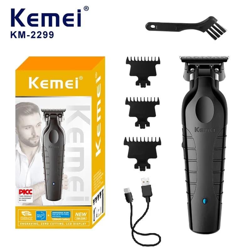 Kemei men's wireless haircut USB rechargeable electric haircut Zero Gap Trimmer KM-2299