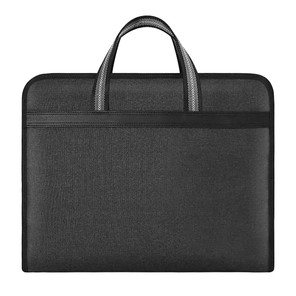 Borsa con cerniera multistrato in tela, organizer per documenti, borsa portadocumenti portatile per donna, cartella da viaggio, porta documenti aziendale