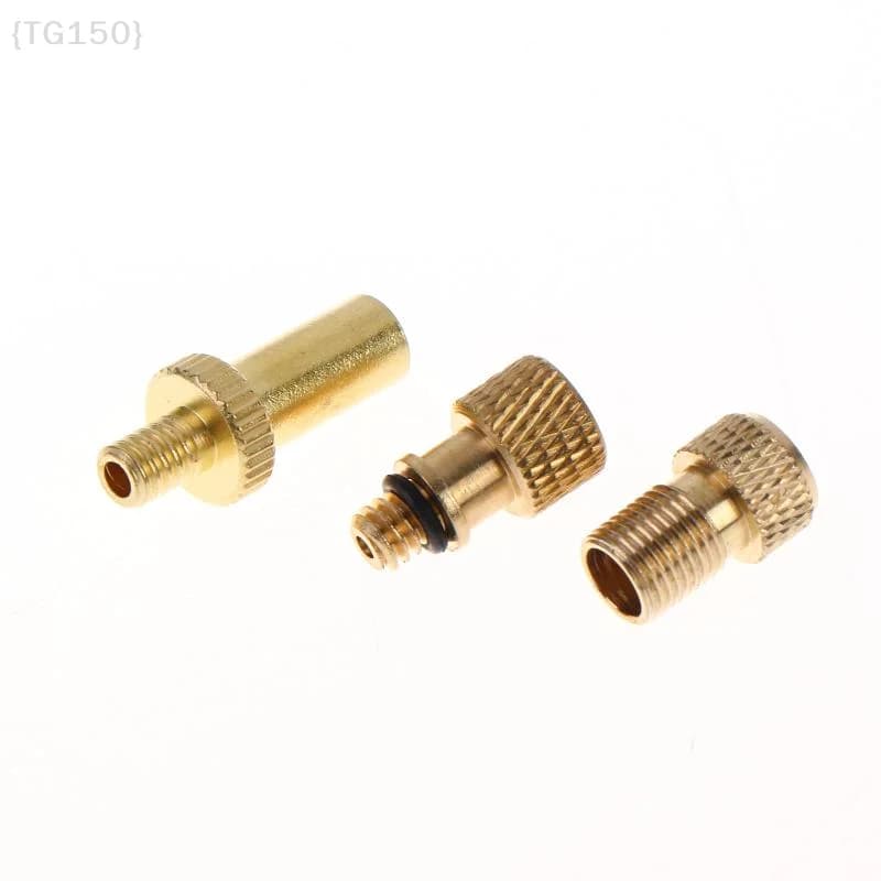 1/2/3 Set Universal Brass Bicycle Valve Adapter Presta Schrader Dunlop Converter Inflation Adaptor For Bike Pump Inflation【WT】