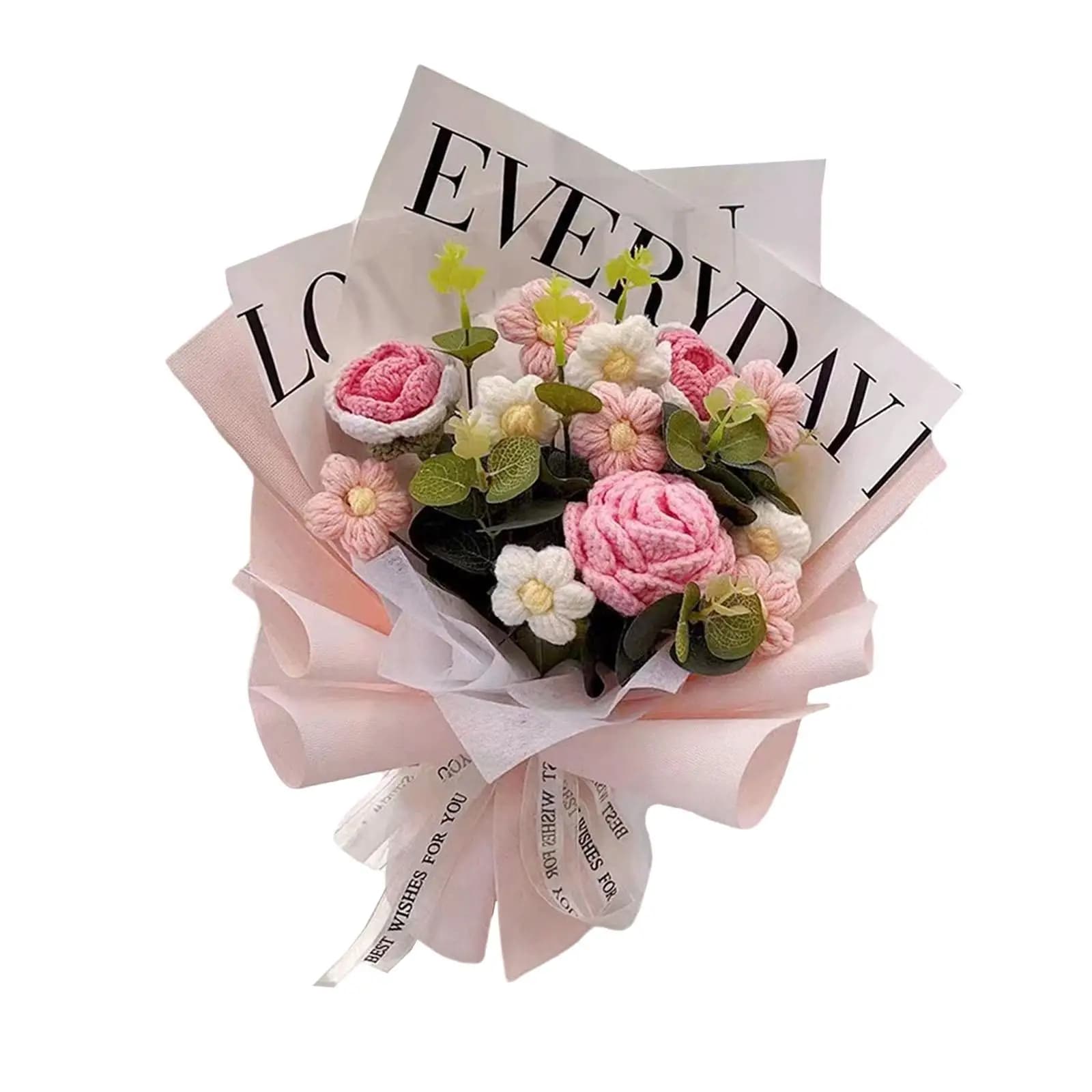 Bouquet di fiori, bouquet con gancio, decorazione da tavolo