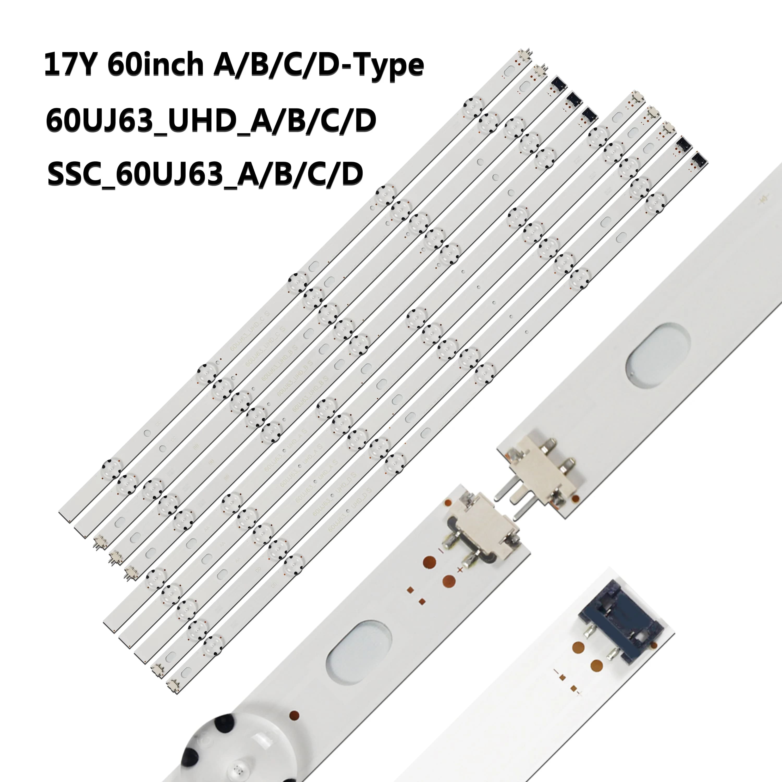 LED Strips For EAV64053901 60UJ630Y 60UJ651V 60UJ670V 60LG63CJ 60UJ6350 60UJ634T 60UJ635T 60UJ639V 60UJ6519 EAV63673006 NC600DGE