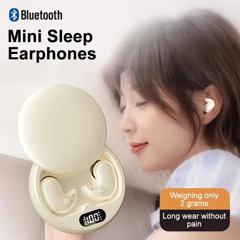 Y36 Bluetooth 5.3 Cuffie senza fili TWS In-Ear Auricolari invisibili per il sonno con microfono Auricolari con cancellazione del rumore Cuffie musicali HIFI