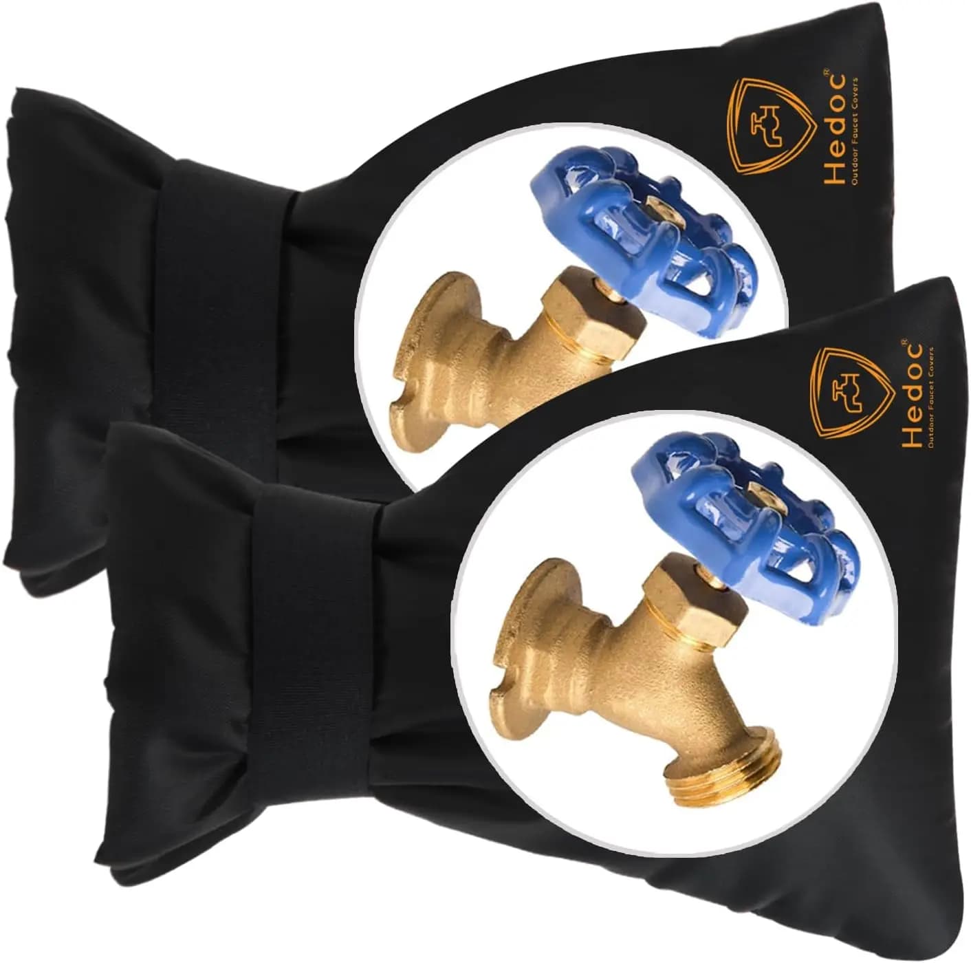 Confezione da 2 Coperture per Rubinetti da Esterno per Protezione dal Congelamento Invernale, Calze Isolanti per Rubinetti da Giardino 6'' x 8.2''