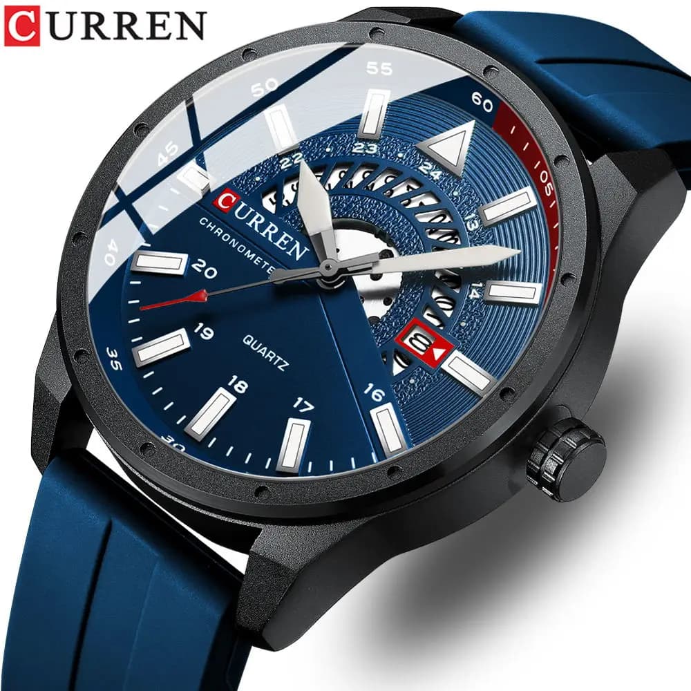 CURREN Orologio da uomo Orologio da uomo di lusso delle migliori marche Orologio al quarzo in pelle Orologio sportivo da uomo impermeabile Relogio Masculino