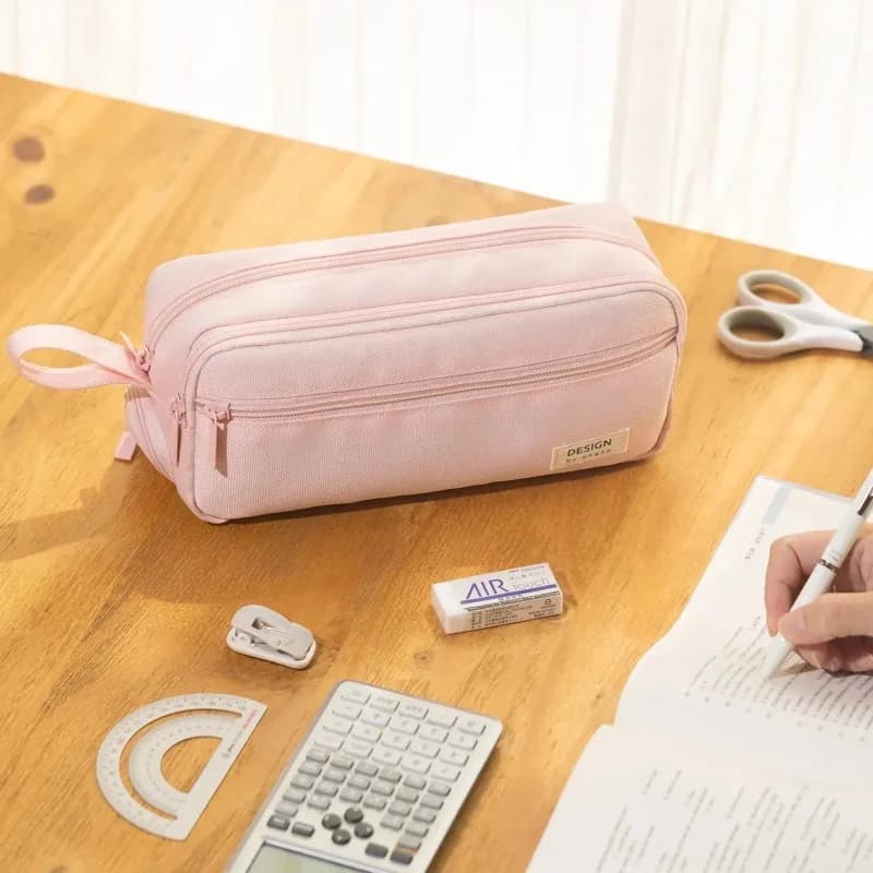 Astuccio Multi-Scomparto Grande Capacità - Borsa Portatile Impermeabile e Resistente per Cancelleria, Scuola, Ufficio e Viaggi