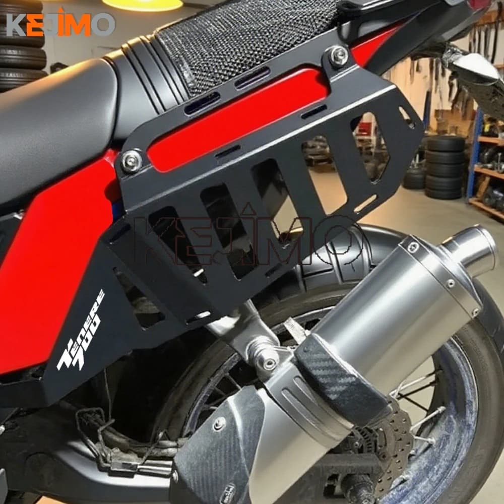 Staffa laterale per portapacchi moto per Yamaha Tenere 700 2019 ~ 2025 26 Tenere700 World Raid Supporto per portapacchi laterale