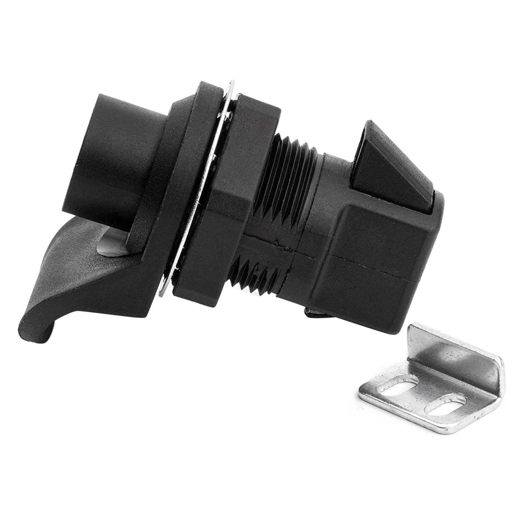 Unusual 2 Set Locking Push Button Latch For Marine Boat Radio Box, Tool Box, Electronic Box, Motorcycle Glove Box Lock.