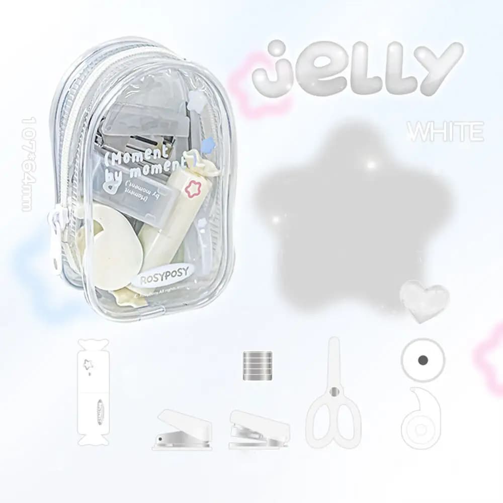 Multifunction Portable Mini Punch Stapler Kit INS Handcraft Scrapbook Tools Set DIY Crafts Punch Machine Kit School Office