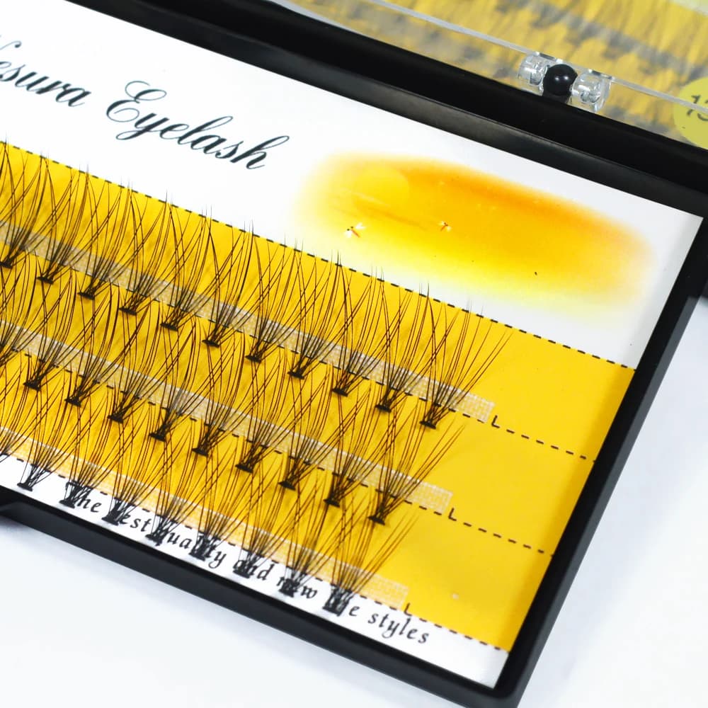 60 Bundle 10D Naturale Morbido Visone Ciglia Innesto Individuale Ciglia Estensione Russo Volume Curl Ciglia Finte Make up Cilias