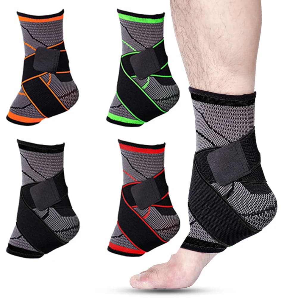 Supporto per caviglia sportivo ad alta compressione elastica per caviglia per pallavolo