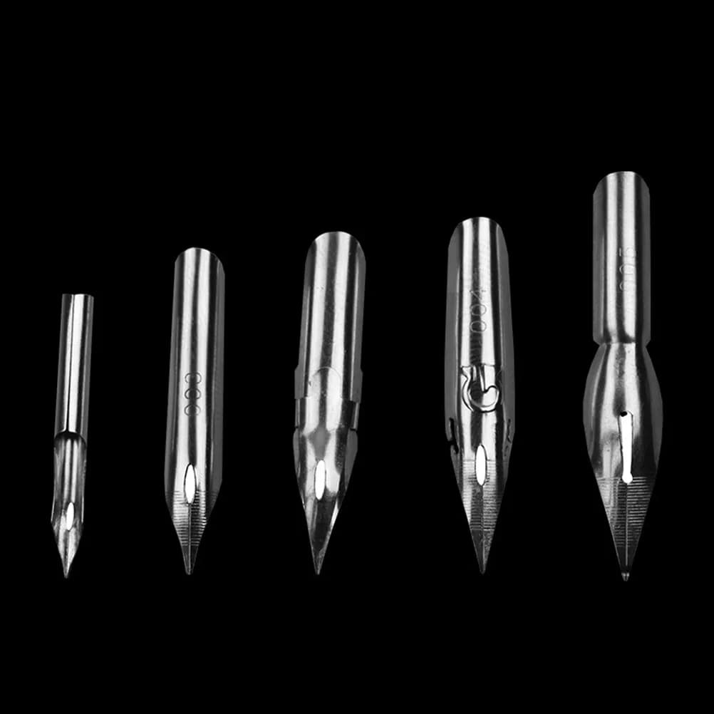 1Set Cartoon Dip Pen Set with Plastic Handle Comfort Grip for Lettering Calligraphy Sketching Mapping Lithography Cross Hatching