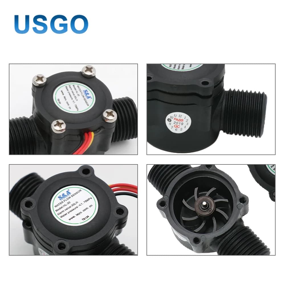 USGO S&A HL-12 Water Flow Sensor for CO2 Laser Engraving Machines for S&A Chillers