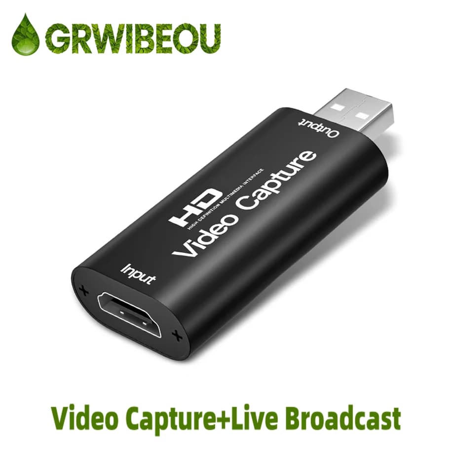 Scheda di acquisizione video 4K compatibile HDMI USB 2.0 per PS4, videocamera, registrazione video e streaming live