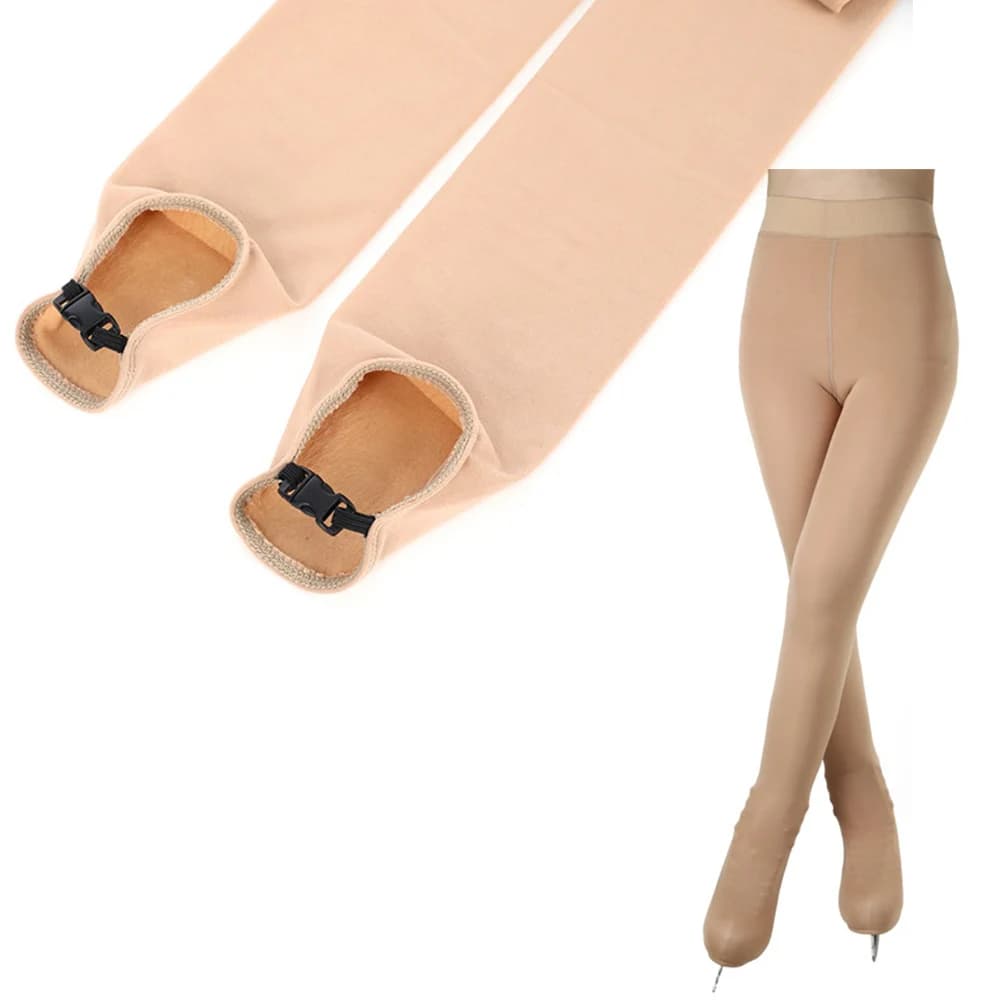 Collant di pattinaggio artistico/ginnastica per esercitarsi Pantaloni morbidi elasticizzati a 4 vie opachi Cuciture rinforzate traspiranti ad asciugatura rapida